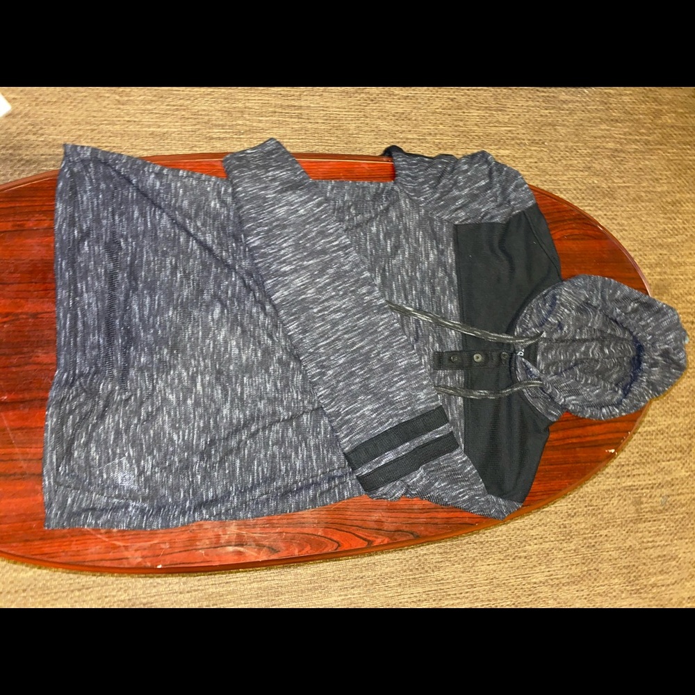Grey and Black Shirt/Hoodie